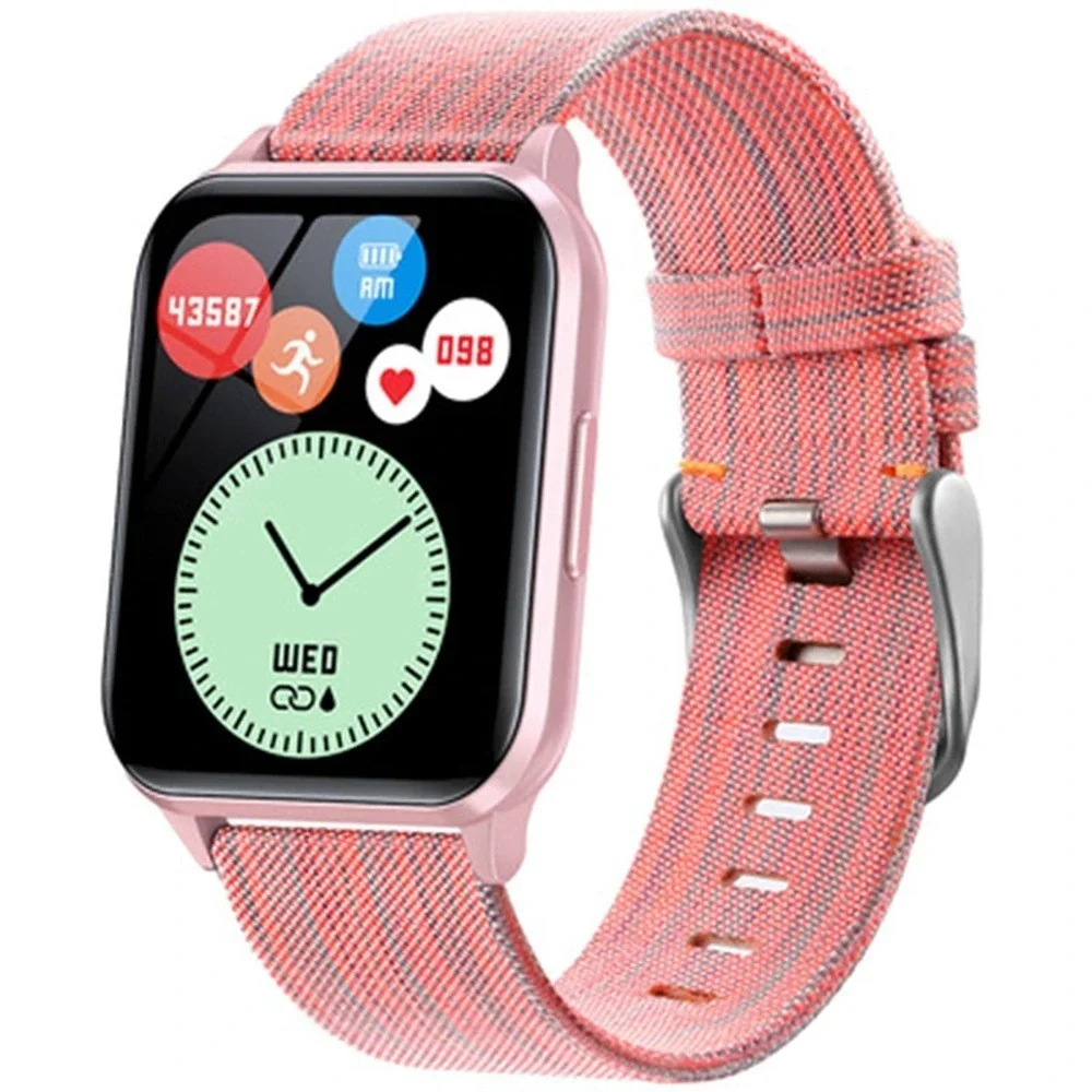 Smart Fitness Watch Y79 Pink Full Touch Color Screen W/O CHARGER Heart Rate